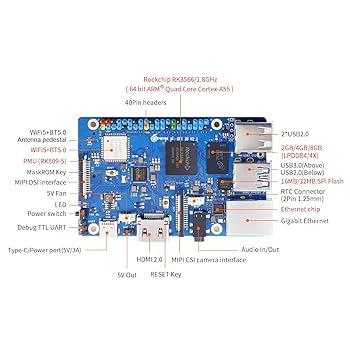 Orange Pi 3 बी 4 जीबी एलपीडीडीआर 4/4